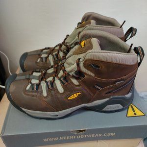 Keen Mens Detroit XT Mid Waterproof Leather Work Boots SOFT TOE Sz 10D